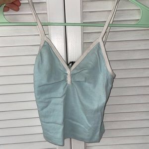 Baby Blue Crop Top